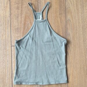 Express Olive Green Women's Crop Top